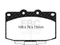 Front Brake Pad Set for Mazda RX7 (1986–1995) XD458VJ