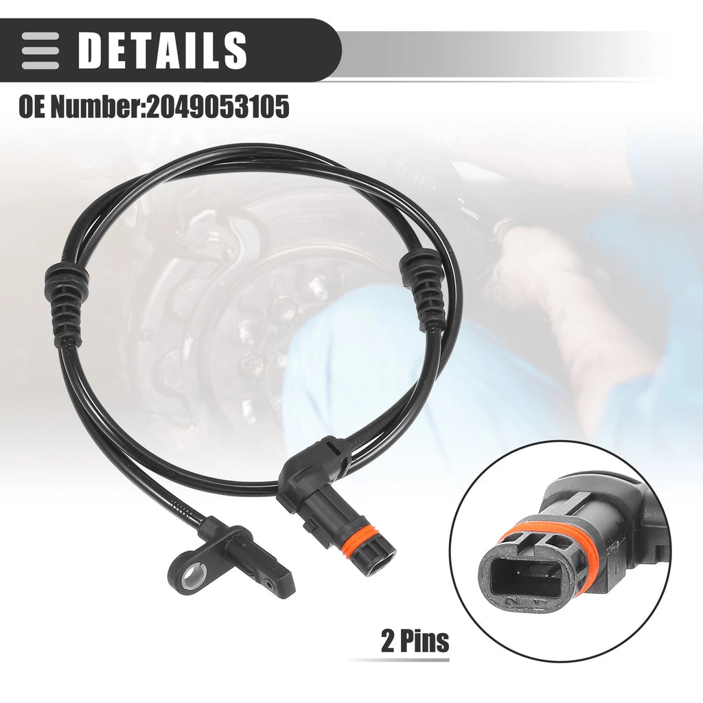 ABS Speed Sensor Set of 2 for Mercedes-Benz GLK350 GLK250 (2010–2015)