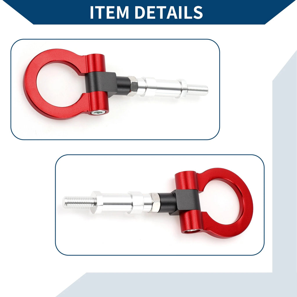 Tow Hook Ring for Honda S2000 (2000–2009) - Metal, Red
