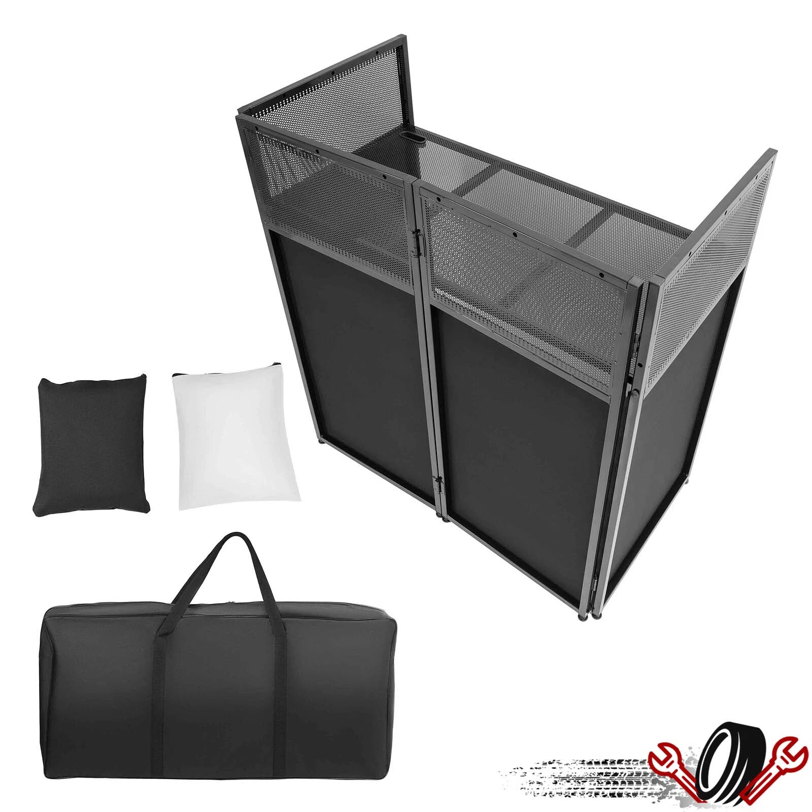 Adjustable DJ Table Stand with Travel Bag for Universal Use