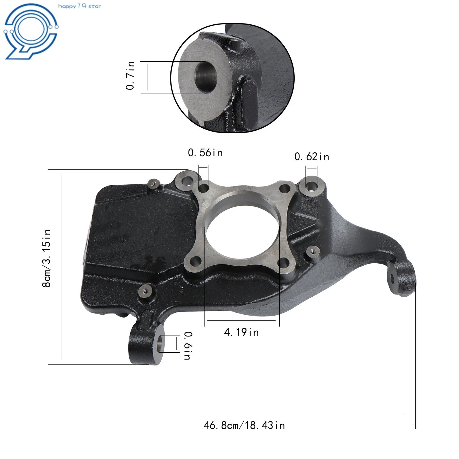 2" Front Drop Spindle Set for Ford F-150 2WD (2021–2024)