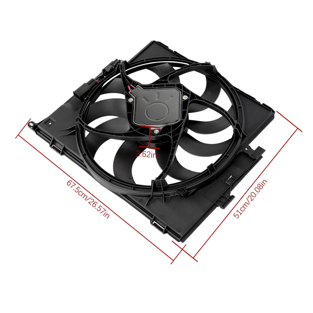 Electric Radiator Cooling Fan Assembly for BMW 328i 428i (2012–2016)