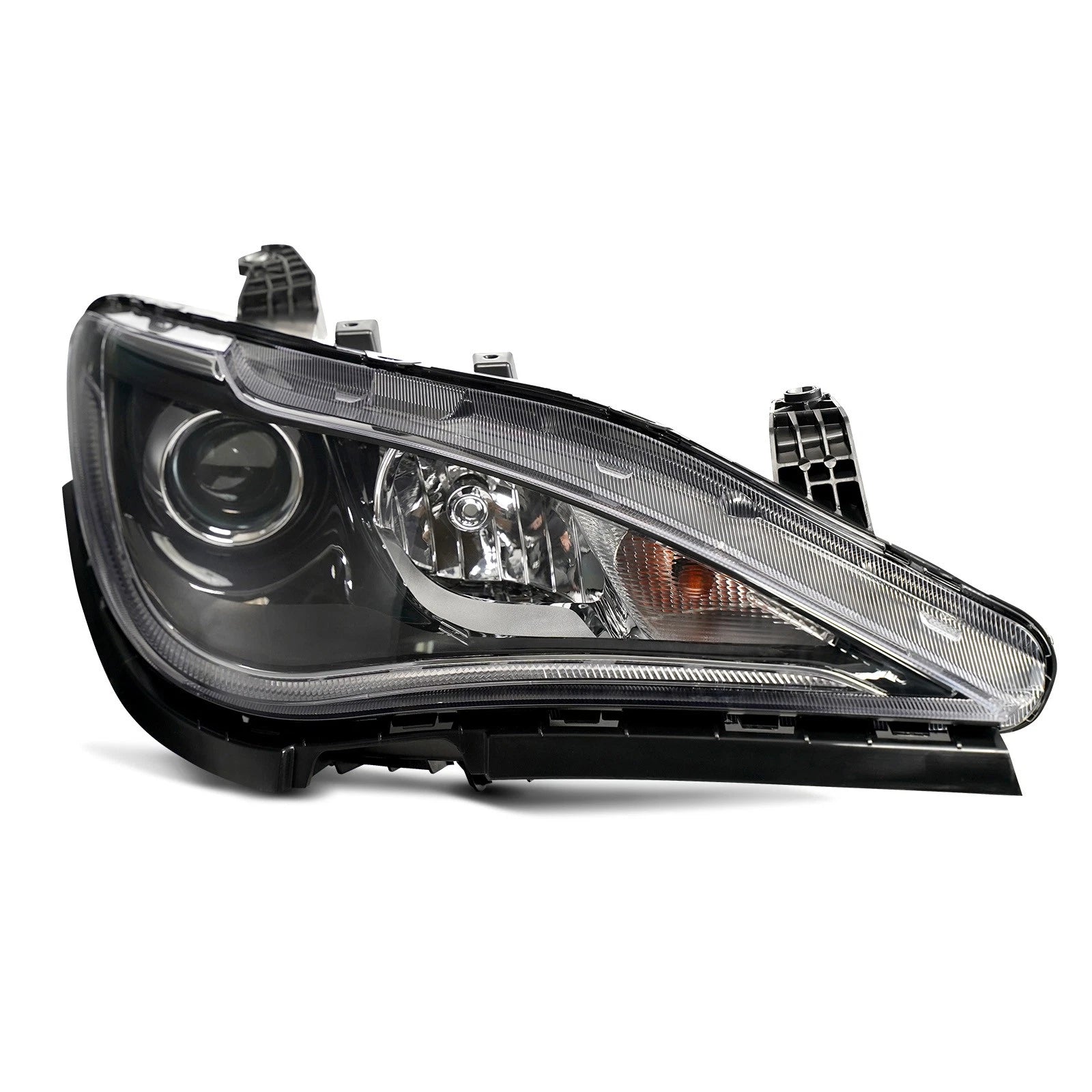 Halogen Headlight with Bulb Chrome Bezel Right RH for Chrysler Pacifica (2017–2020)