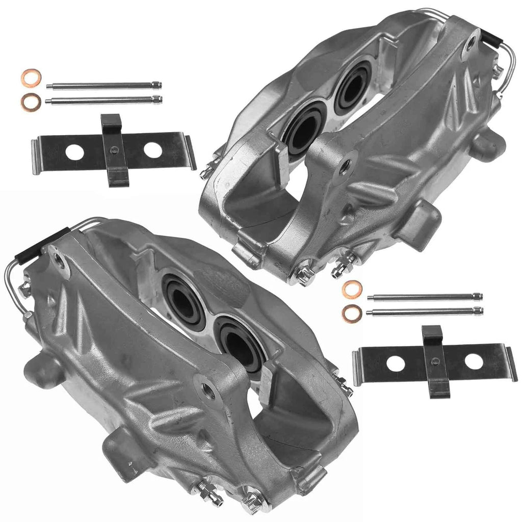 2X Front Disc Brake Calipers w/ 4 Pistons for Ford Mustang (2007–2014)