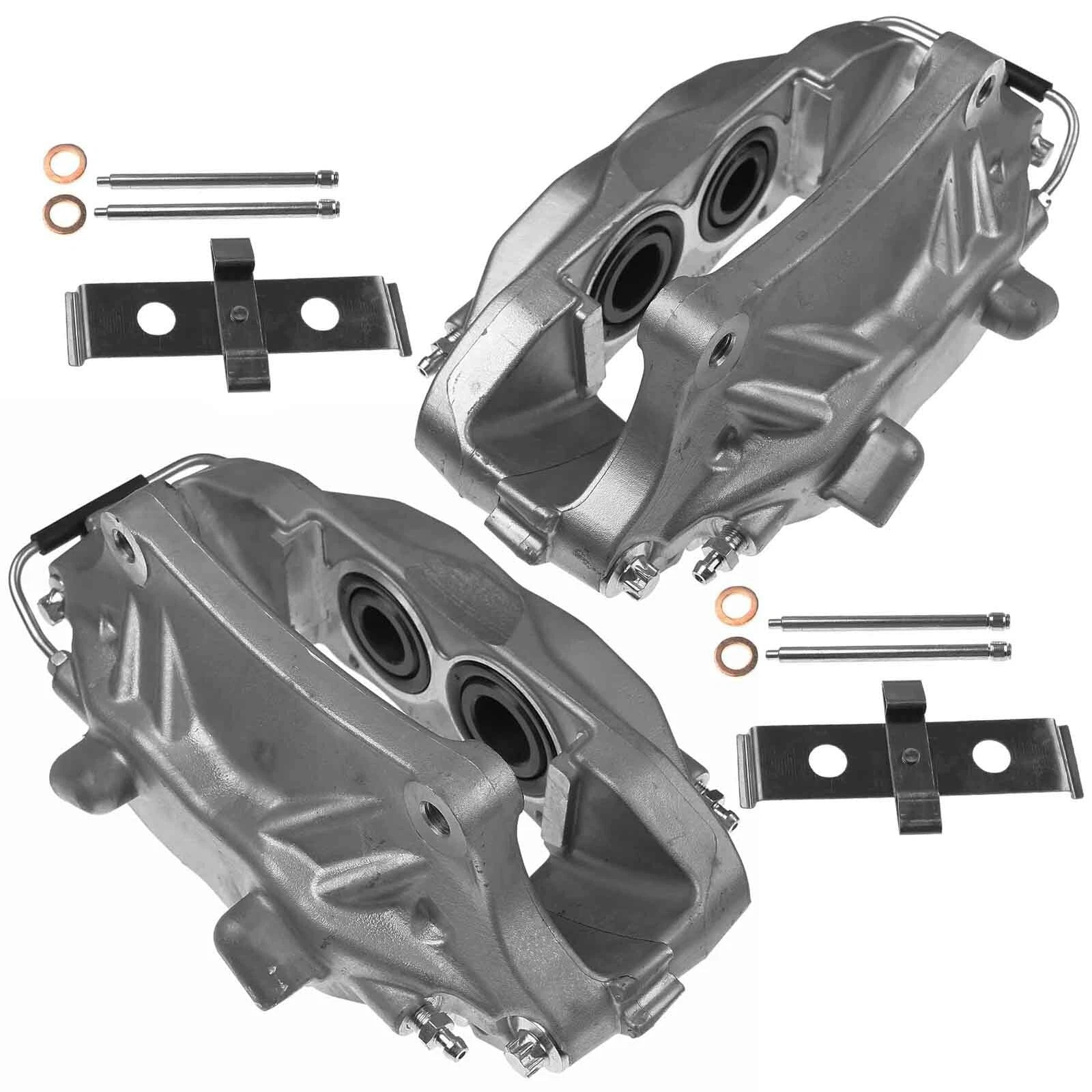 2X Front Disc Brake Calipers w/ 4 Pistons for Ford Mustang (2007–2014)