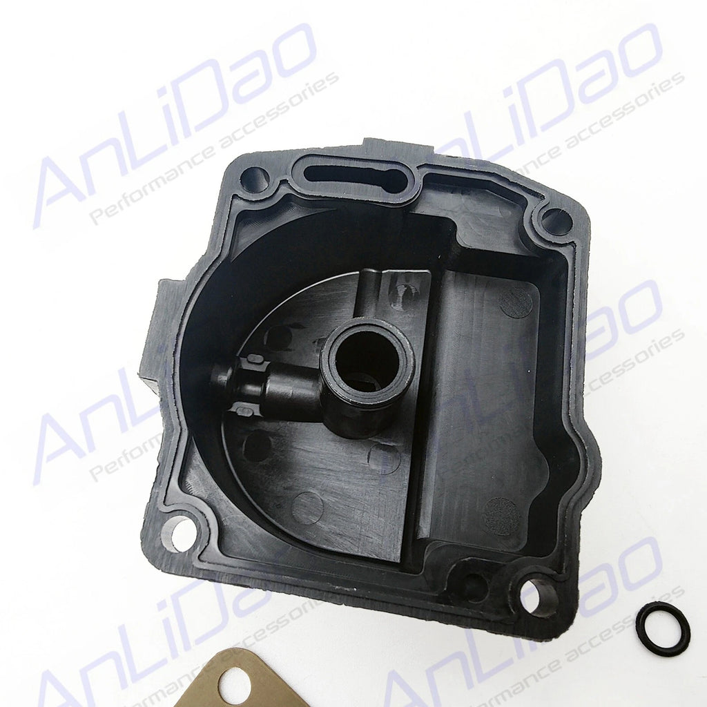 Set of 4 Carburetor Float Bowl Chambers with Gaskets for Johnson Evinrude (0433000, 766418)