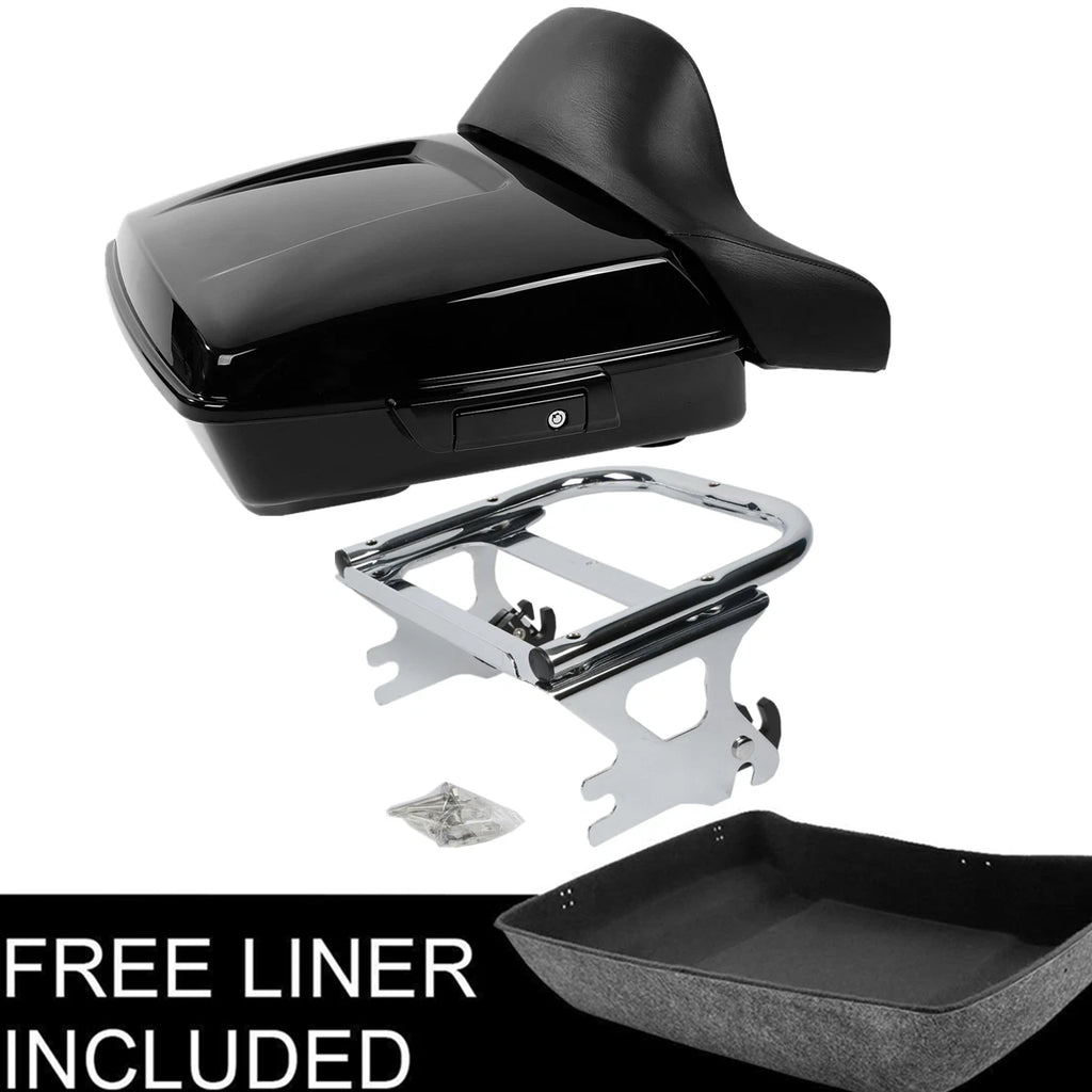 Chopped Trunk Pad Rack for Harley Road Glide (1997–2008)