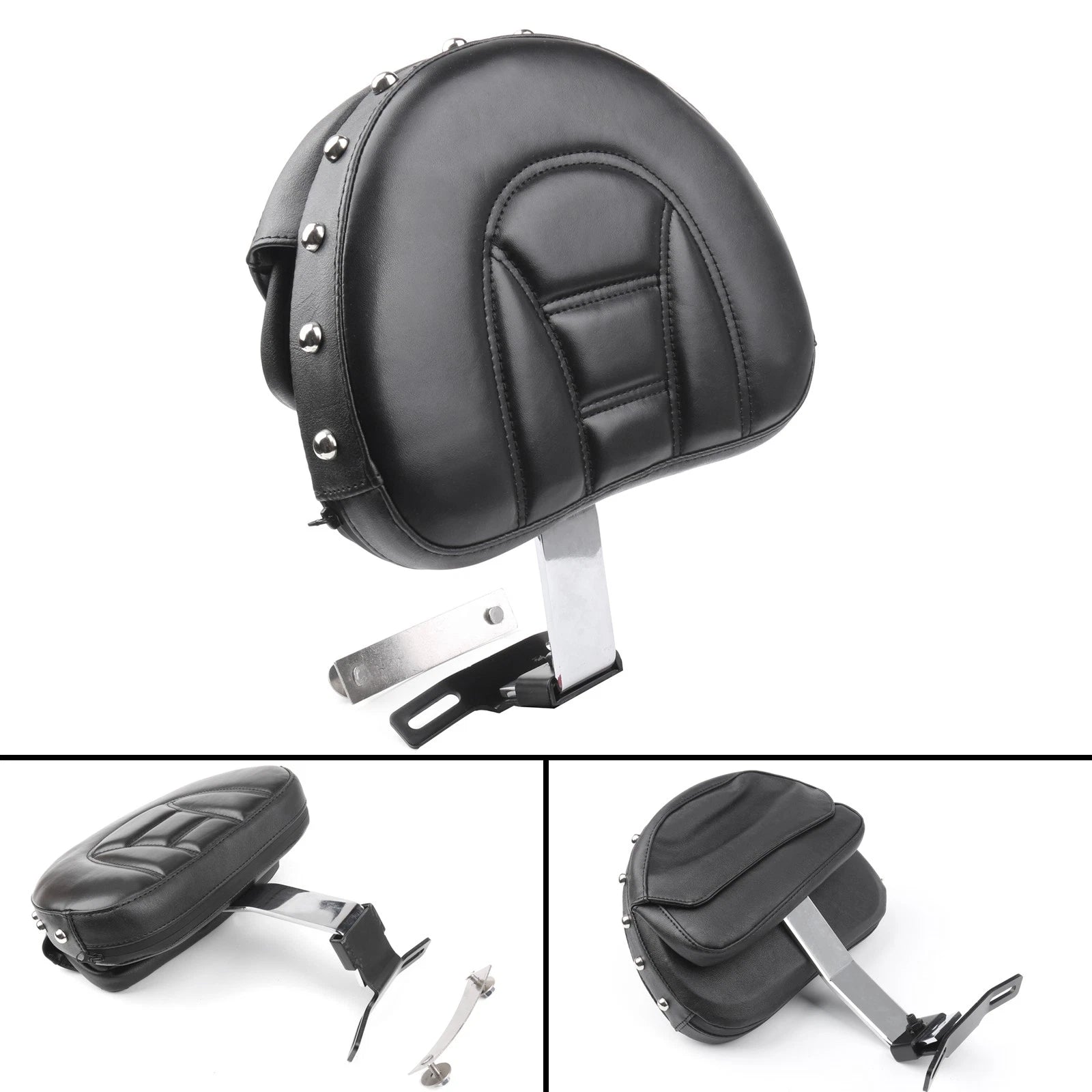 Driver Seat Backrest Pad for Harley Fatboy FLSTF Heritage Softail (2007–2017)