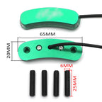 LED Green Mirror Block Off Base Plates for Kawasaki Ninja ZX-10R (2011–2015)