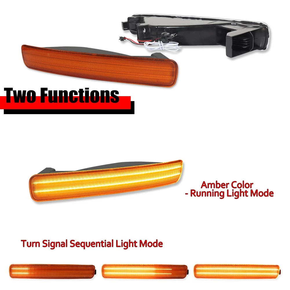 2X Sequential Amber LED Signal Lights for Honda Accord (1996–1997)