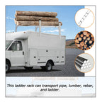 Adjustable Aluminum Roof Ladder Rack Bracket for Enclosed Trailers (Any Year)