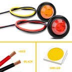 20x LED Round Marker Lights for Universal Use (12V)