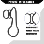Set of 1 Oil Cooler Gasket for Buick Encore (2013–2021) No.55565385 Rubber Black
