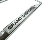 Chrome License Plate Frame with Emblem for Jeep Grand Cherokee (2011–2024)
