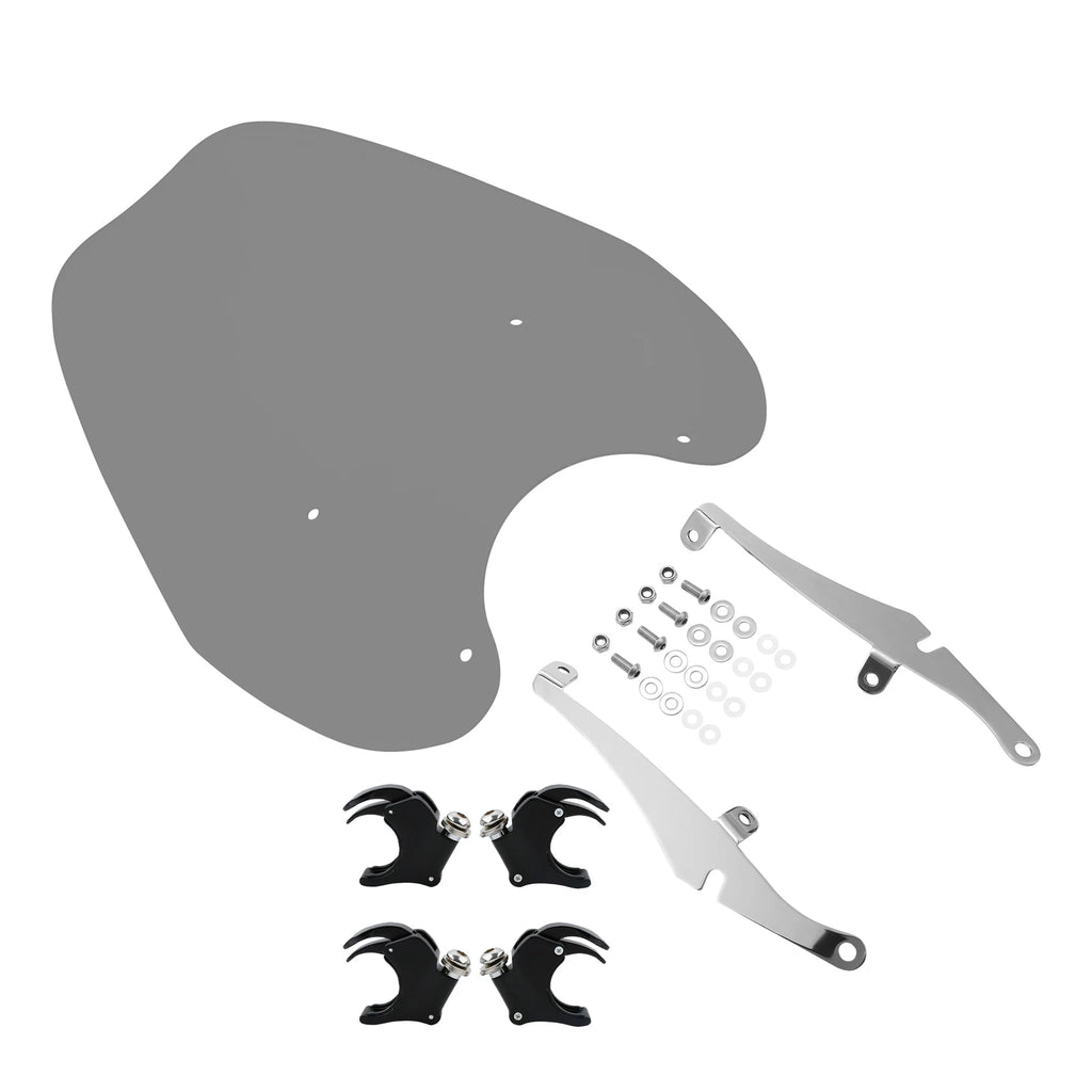 Windshield Bracket & 49mm Clamps for Harley Dyna Sportster