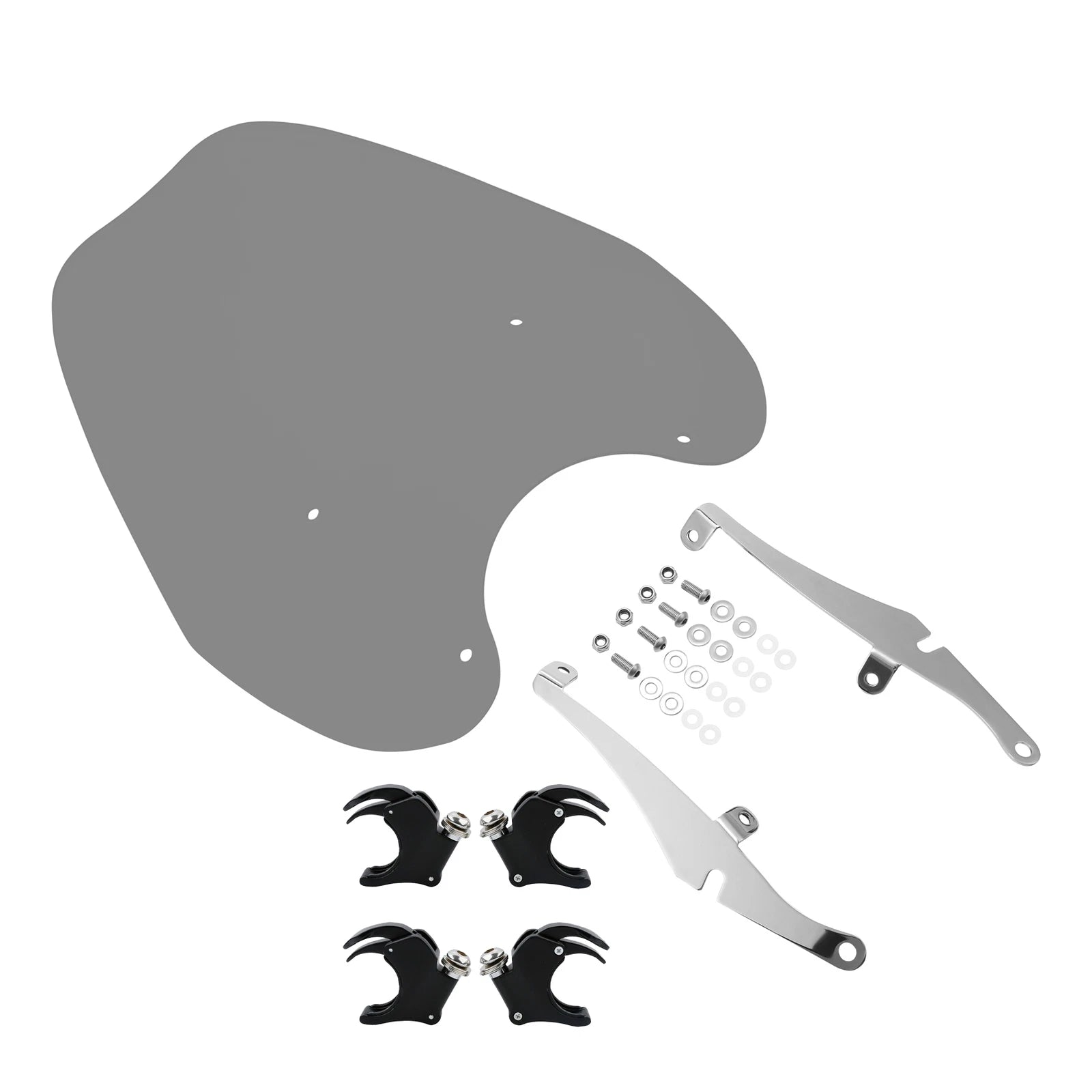 Windshield Bracket & 49mm Clamps for Harley Dyna Sportster