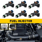 Set of 6 Fuel Injectors 16600-EA00A for Nissan Frontier 2.5L L4 (2005–2019)