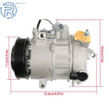A/C Compressor & Clutch 12V for Chrysler 300, Dodge Challenger (2005–2023)