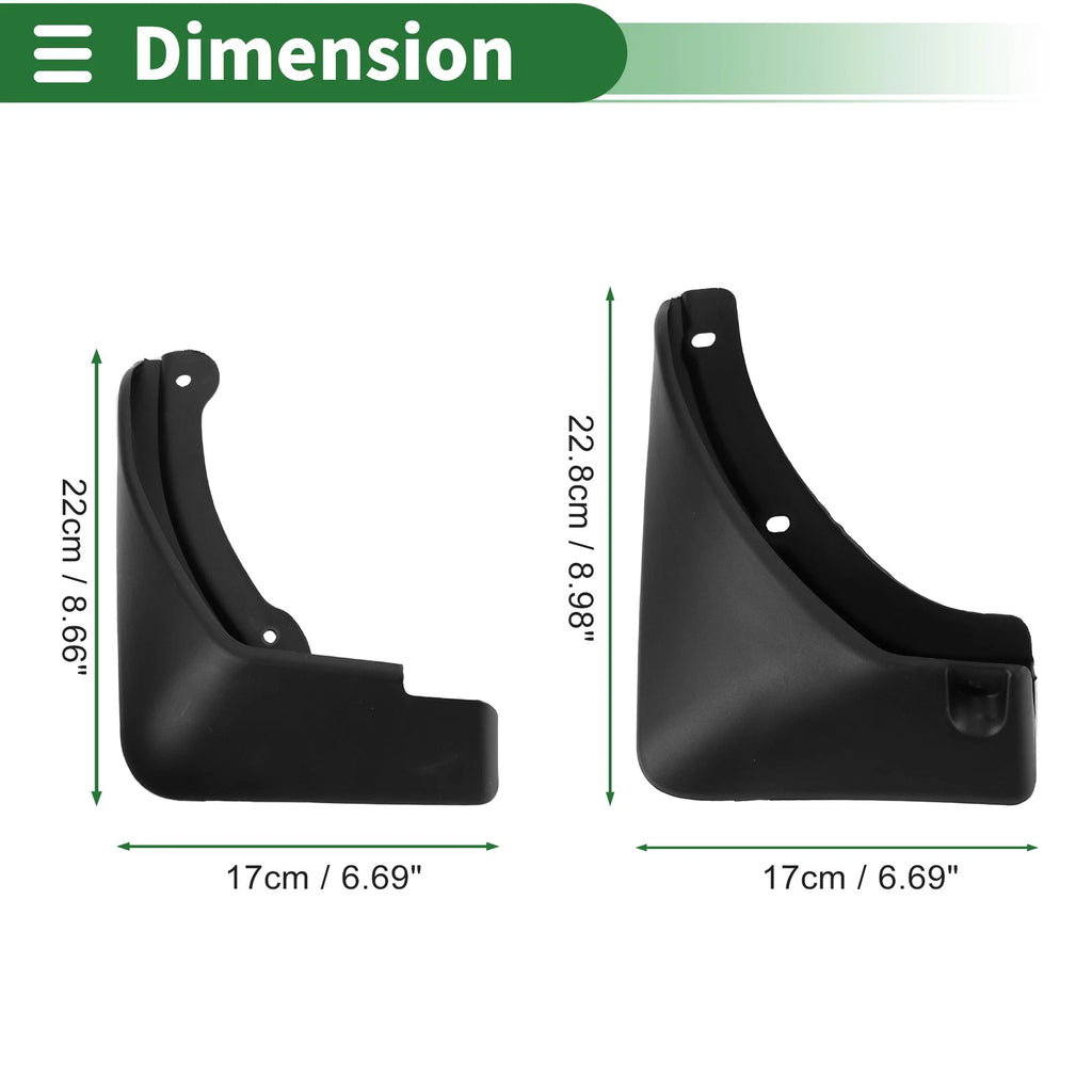 Mud Flaps Splash Guards for Kia KX3 (2020–2024) W/ Mount Accessories