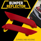 2X Left & Right Bumper Side Rear Marker Reflector for Honda Civic (2013–2015)
