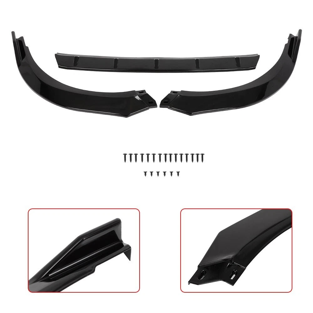 Front Bumper Lip for Toyota Camry LE XLE (2021–2023) Painted Black