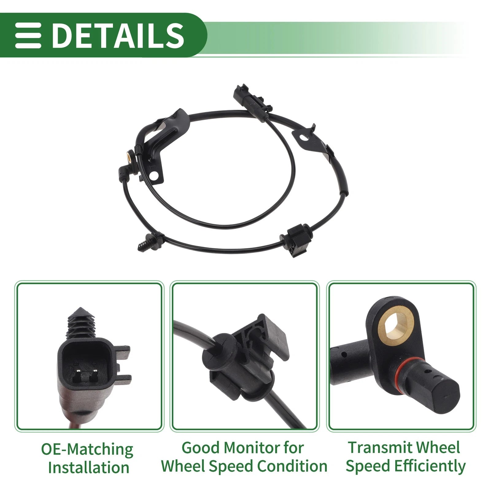 ABS Wheel Speed Sensor No. 4743874AC for Dodge Journey (2009–2020) Rear Right