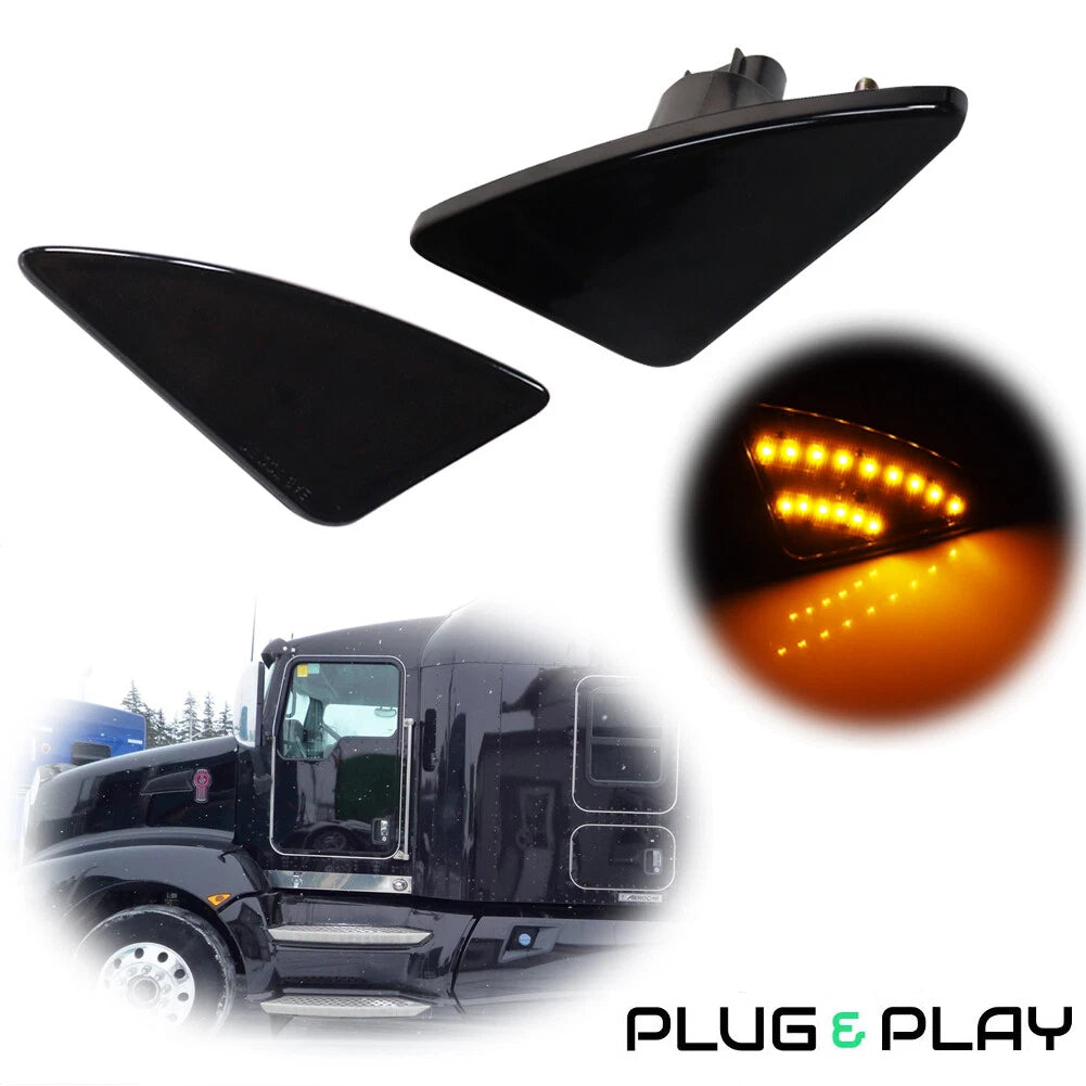 Smoke Fender Side Marker Signal Light for Kenworth T660 (2004–2019)