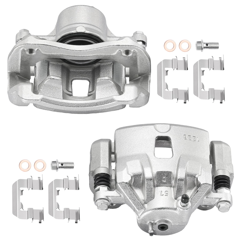 Front Brake Calipers & Bracket Set for Hyundai Elantra (2011–2016) Coupe 2013