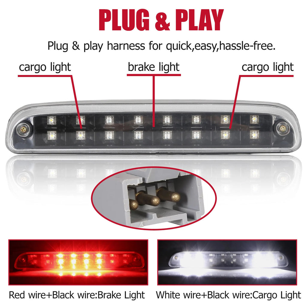 LED Third Brake Light for Ford F250 F350 F450 F550 (1999–2016)