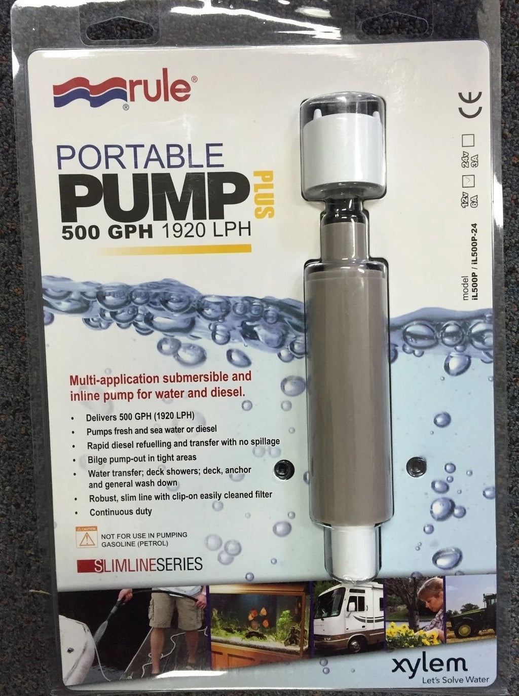 IL500P 20mm Outlet Diesel Water Inline Submersible Pump 12V (Congo)