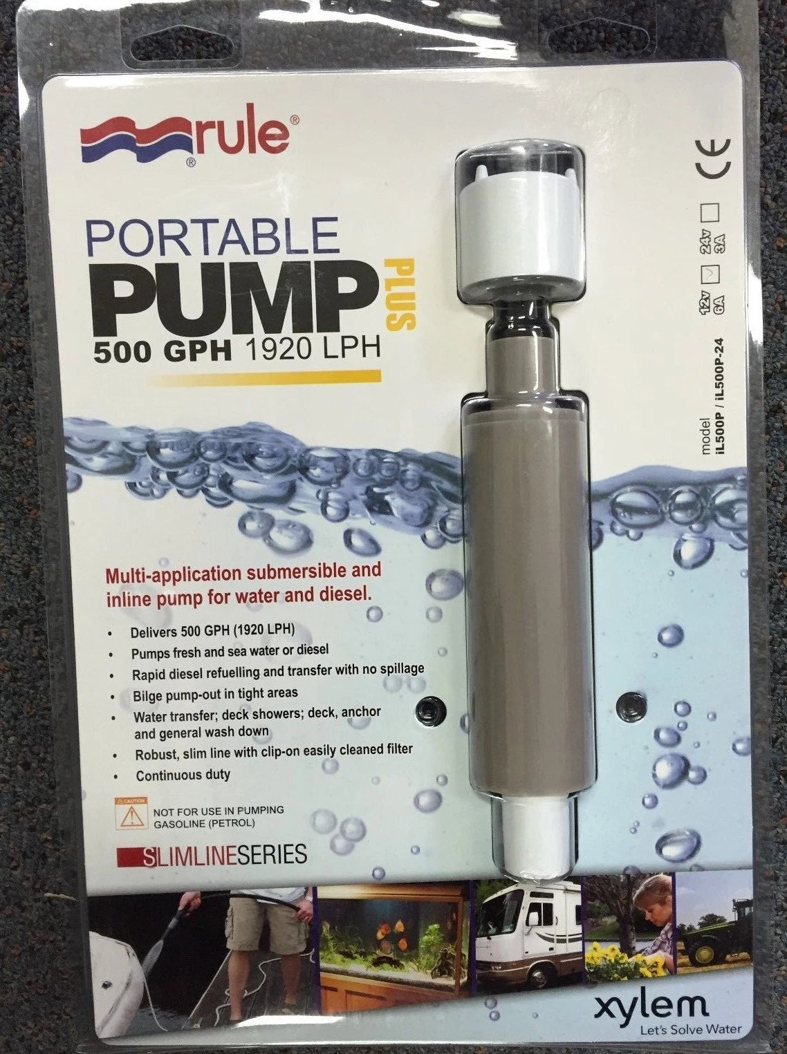 IL500P 20mm Outlet Diesel Water Inline Submersible Pump 12V (Congo)