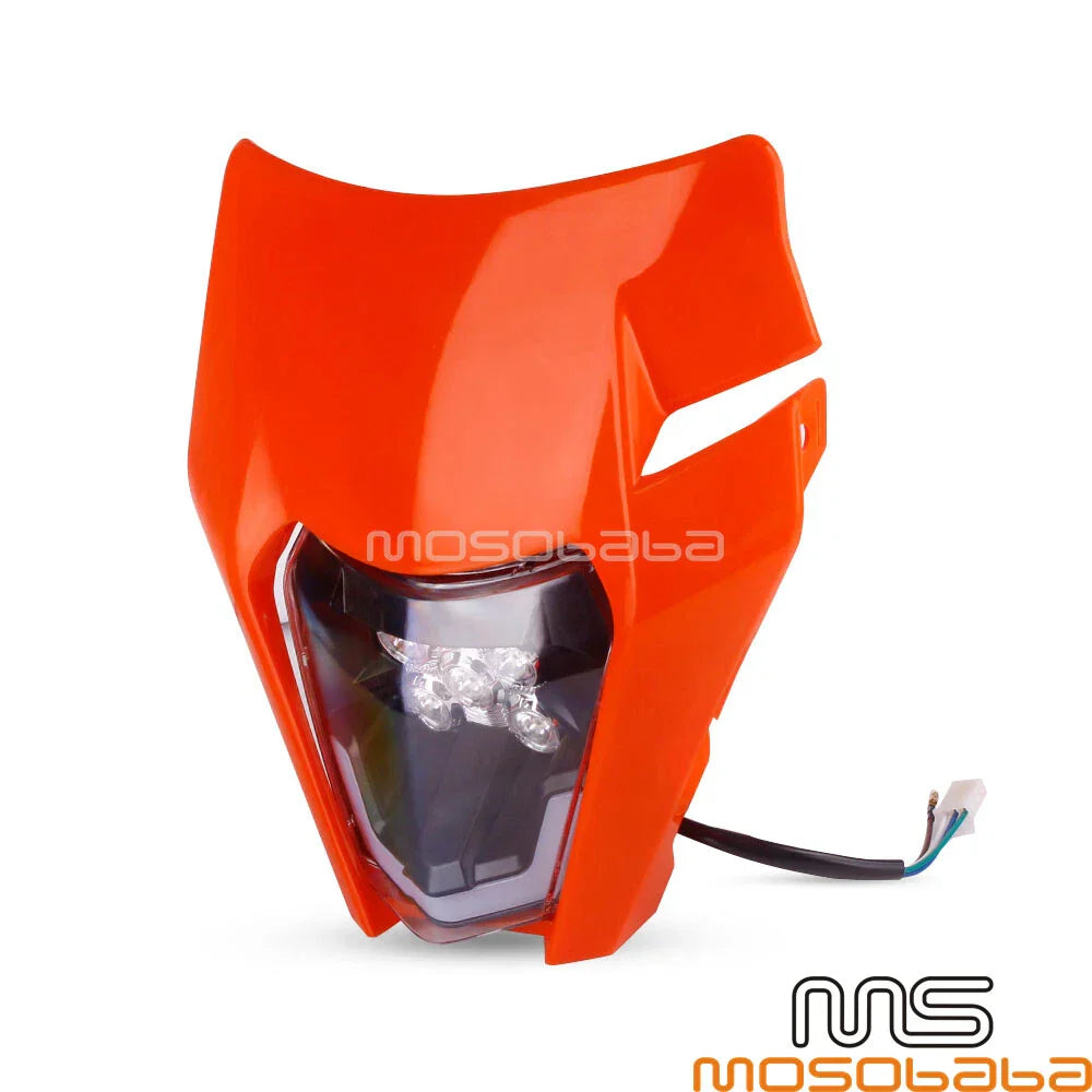 LED Headlight Fairing for KTM EXC-F 500, EXC 300 TPI SIX DAYS (2017-2023)