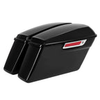 Saddle Bags for Harley Touring Dyna Softail (2014–2023) Vivid Black