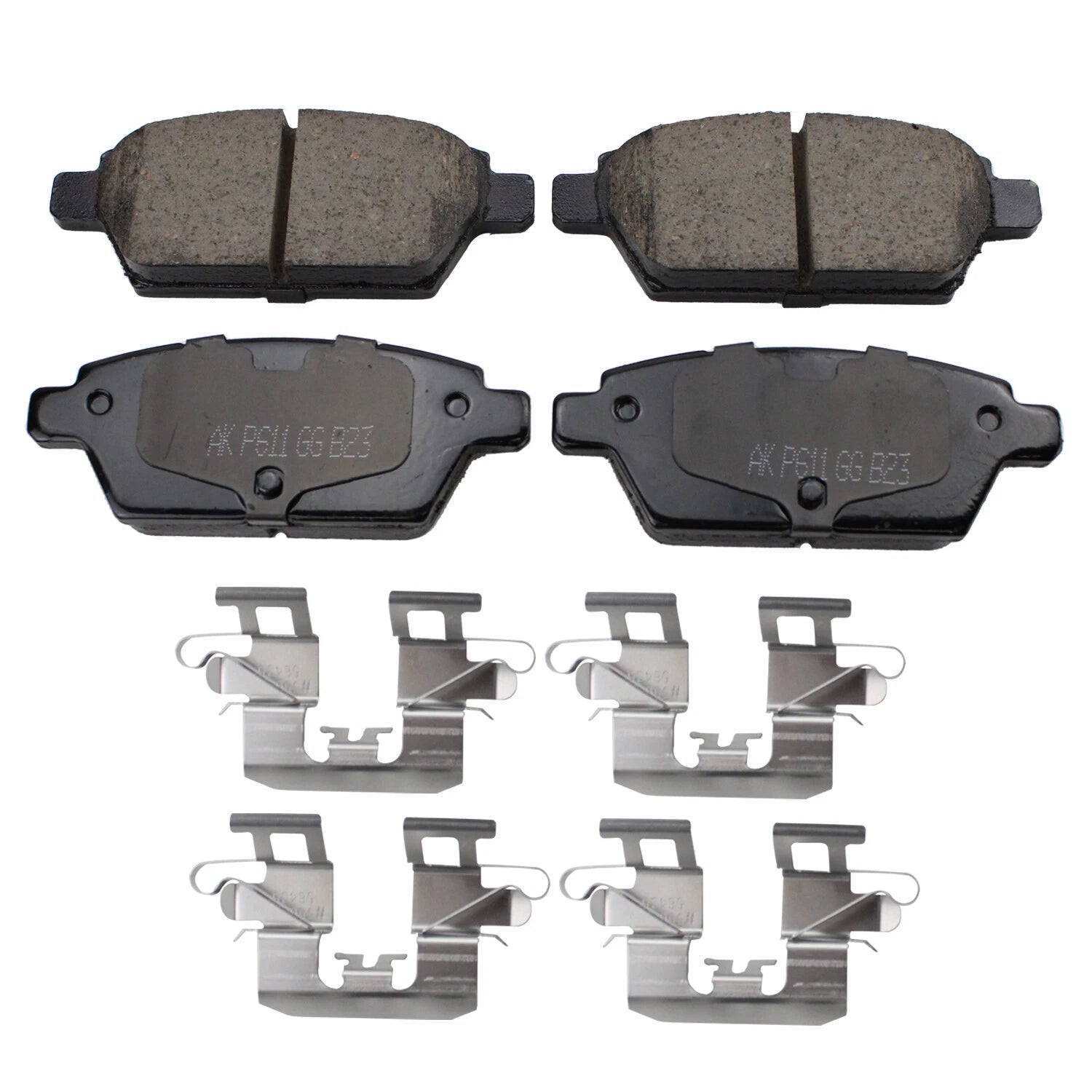 Set of 4 Akebono Rear Ceramic Brake Pads for Ford Fusion MKZ Zephyr 2006–2012