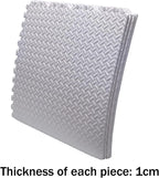 Set of 4 EVA Foam Interlocking Exercise Mats for Gym Floor Fitness Yoga
