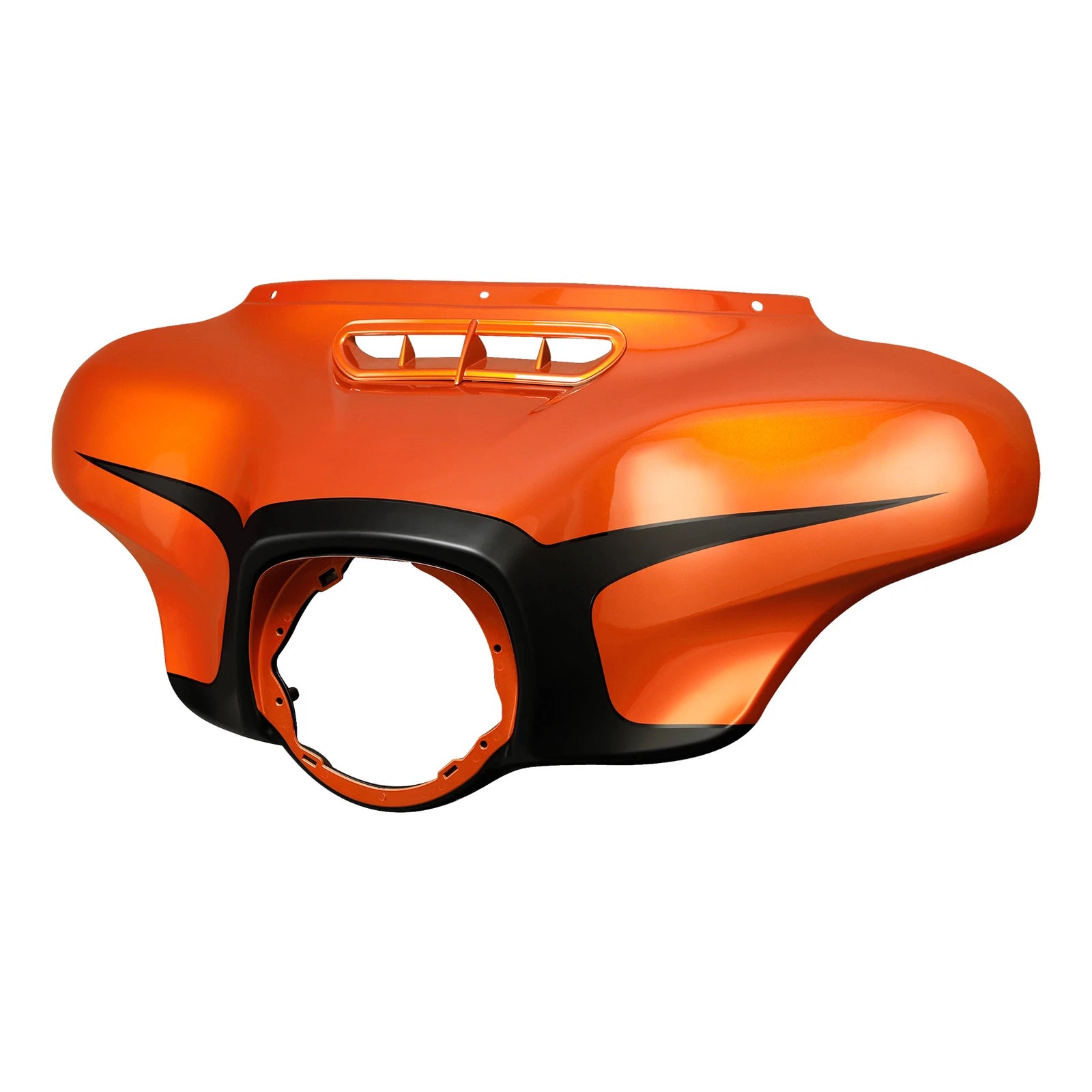 Outer Batwing Fairing for Harley Touring (2014–2023) Scorched Orange/Black Denim