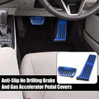 Anti Slip Brake and Gas Accelerator Pedal Pad Kit for Toyota Blue 