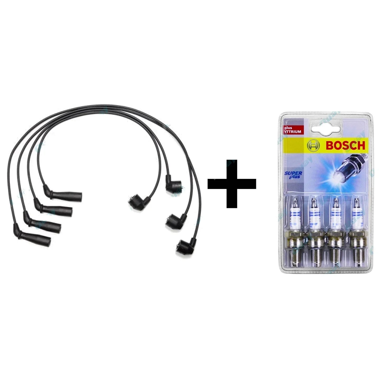 Ignition Spark Plugs + Leads for Hiace RZH103 RZH113 2.4L 2RZE 4cl 98~04