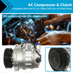 AC Compressor & Clutch for Audi Q7 3.0L Diesel CRCA (2007–2015) R134a PAG46