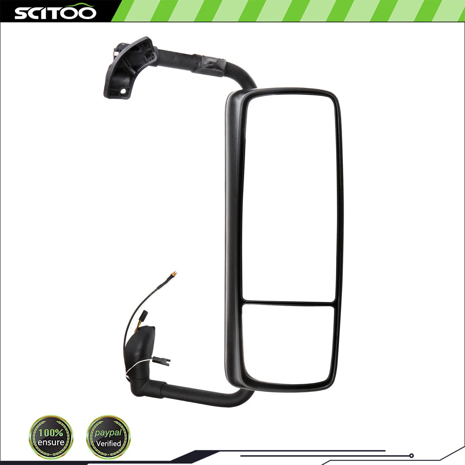 Complete Chrome Mirror for Volvo VNL (2015–2018) Passenger Right Side