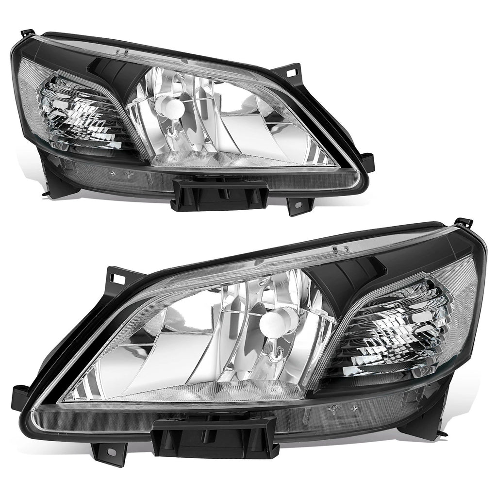 Headlight Assembly for Nissan NV200 (2013–2021) Black Housing Clear Corner