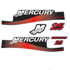 Outboard Motor Decals for Mercury 25hp (Top Cover, M Domed Sticker)