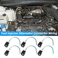 6 Pcs Fuel Injector Alternator Connector Wiring for Jeep Dodge Chrysler 