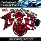 Red Forged Carbon Fiber Fairing Kit for Kawasaki Ninja ZX6R (2005–2006)