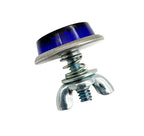 Blue Mini Reflectors Stud Mount Replacement for Motorcycle Bicycle Trailer (—)