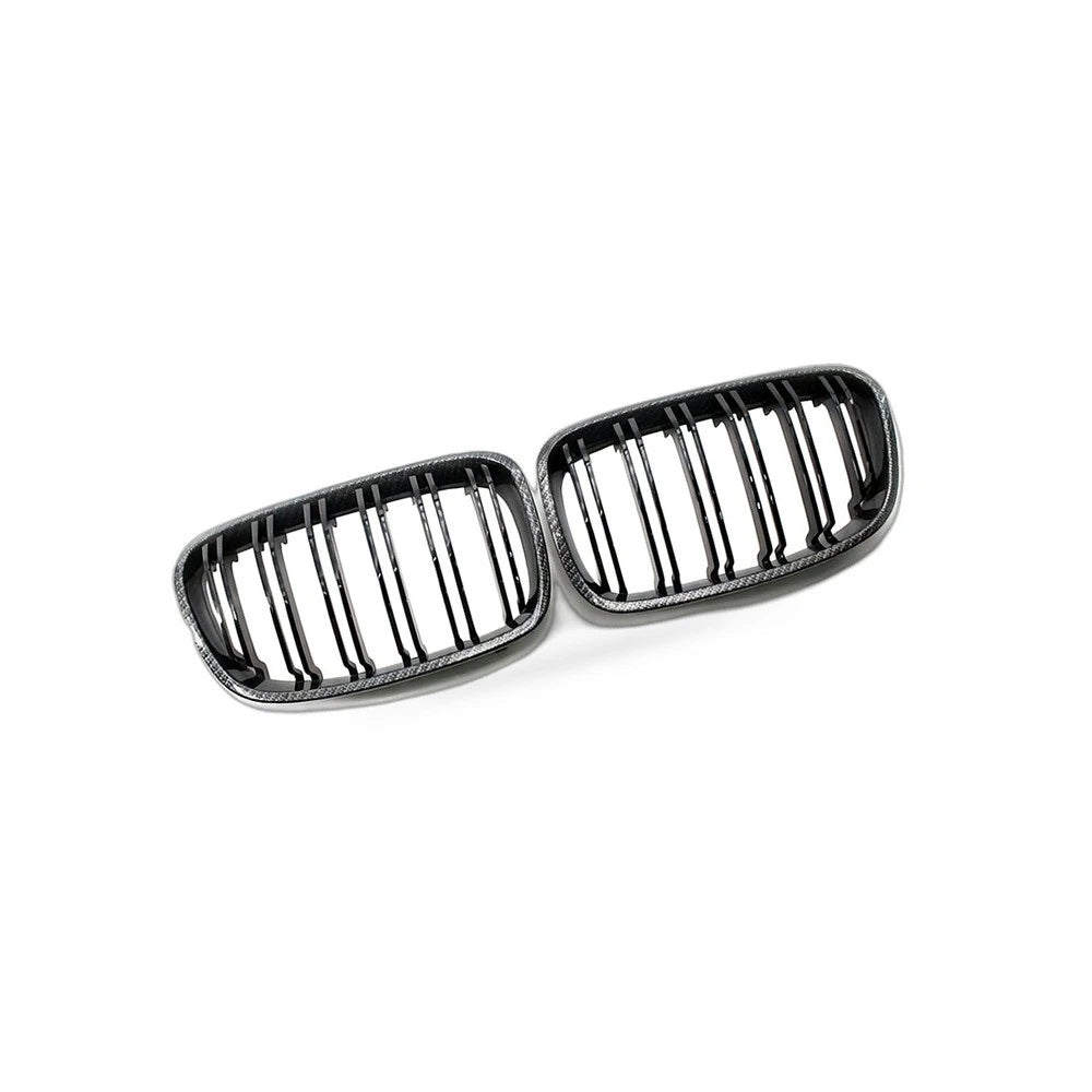 Carbon Texture Double Line Grille for BMW 1 Series F20 (2011–2014)