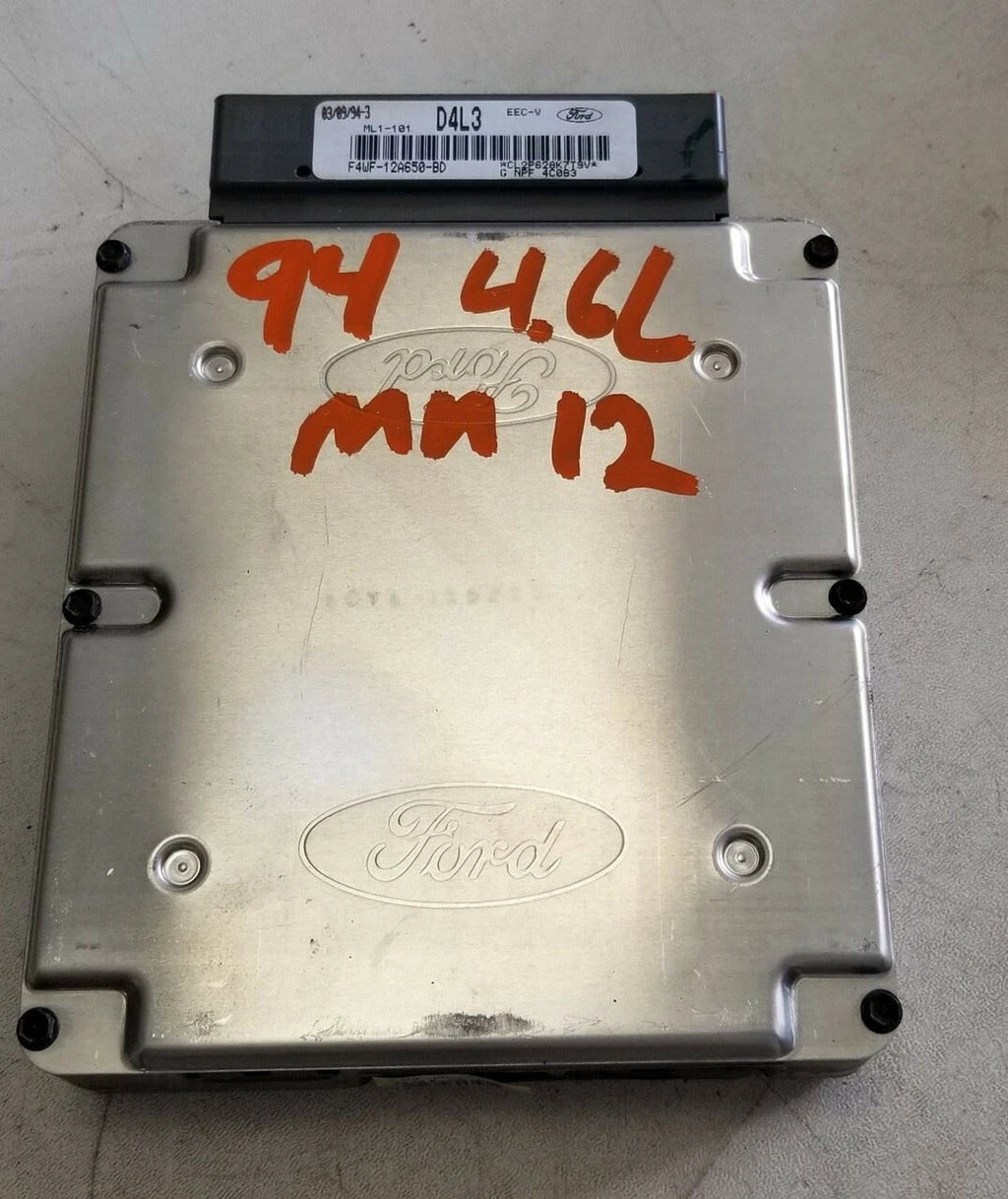 EEC-V Engine Computer for 1994 Thunderbird Cougar 4.6L V8 (1994) F4WF-12A650-BD D4L3