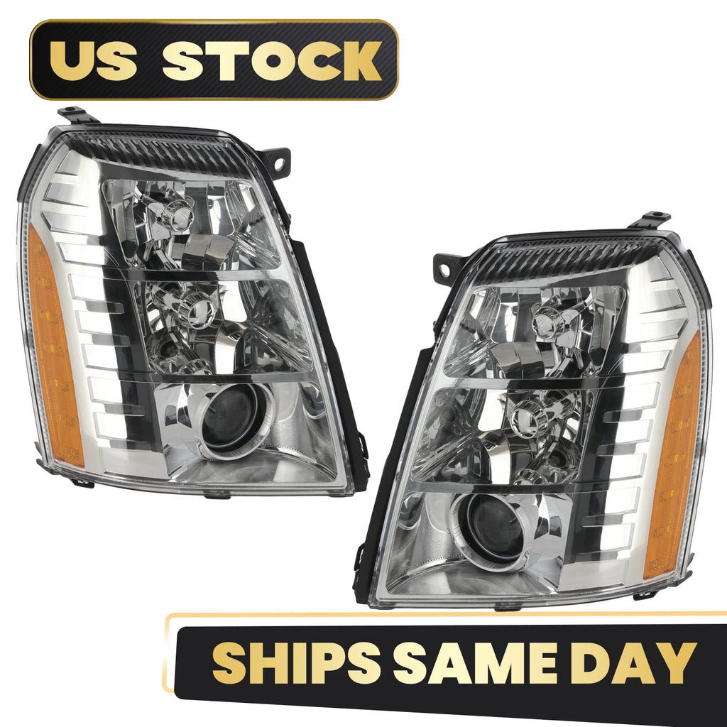 HID Headlight Set for Cadillac Escalade (2009–2014) Left + Right Pair