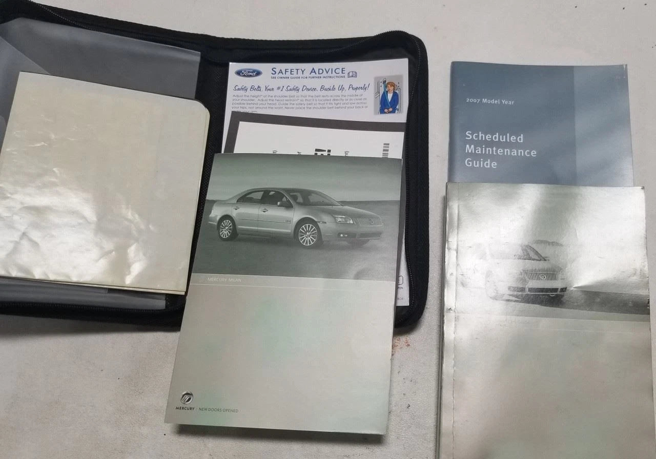 Factory Owners Manual Set for Mercury Milan (2007) OEM with Case