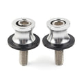 Swingarm Slider Stand Screws 10MM for Kawasaki ZX6R (1998–2011) Silver CNC